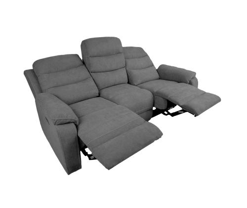 Diivan MIMI 3-kohaline elektriline recliner 208x93xH102cm, hall