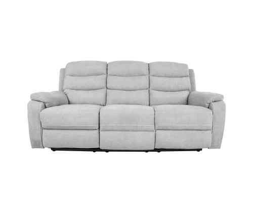 Diivan MIMI 3-kohaline elektriline recliner 208x93xH102cm, helehall