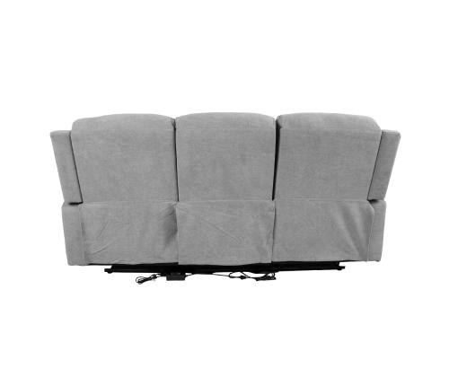 Diivan MIMI 3-kohaline elektriline recliner 208x93xH102cm, helehall