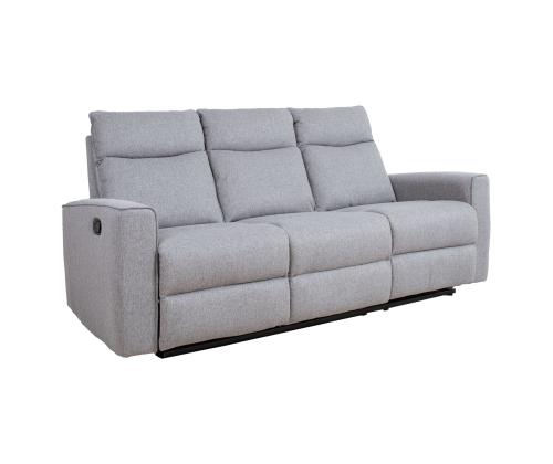 Diivan MORA 3-kohaline manuaalne recliner, hall