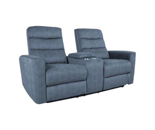 Diivan GASTON 2-kohaline elektriline recliner 182x85xH104cm, sinine