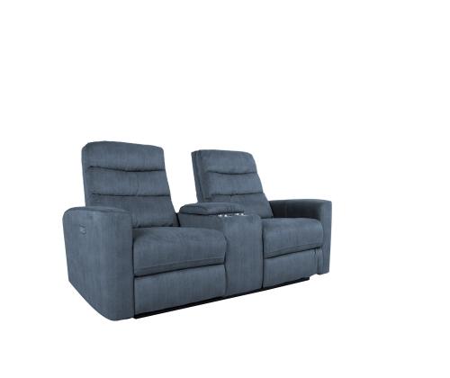 Diivan GASTON 2-kohaline elektriline recliner 182x85xH104cm, sinine