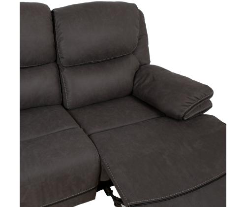 Diivan GORDY 2-kohaline manuaalne recliner, hall