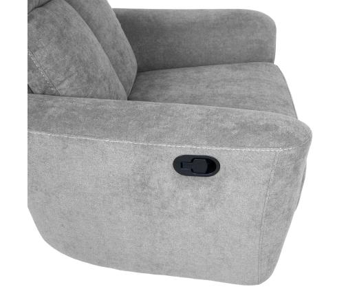 Tugitool GEMMA manuaalne recliner 89x98xH106cm, helehall