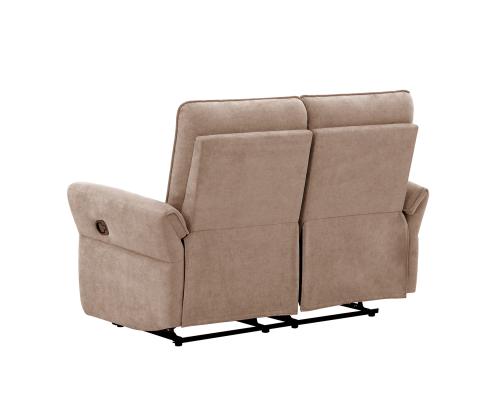 Diivan DAMIKA 2-kohaline elektriline recliner 143x92xH103cm, helepruun