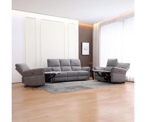 Diivan DAMIKA 2-kohaline elektriline recliner 143x92xH103cm, hall
