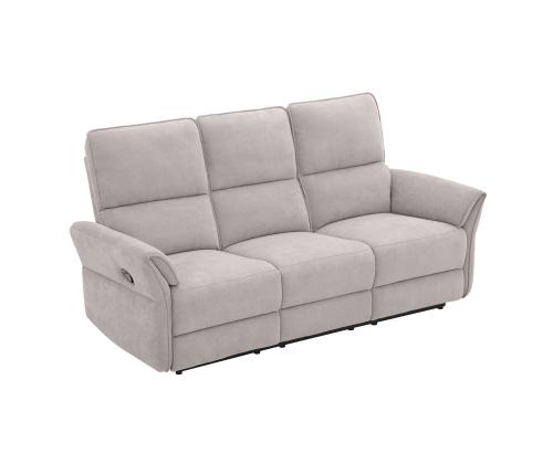Diivan DAMIKA 3-kohaline elektriline recliner 200x92xH103cm, hall