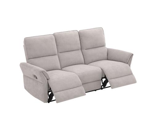 Diivan DAMIKA 3-kohaline elektriline recliner 200x92xH103cm, hall