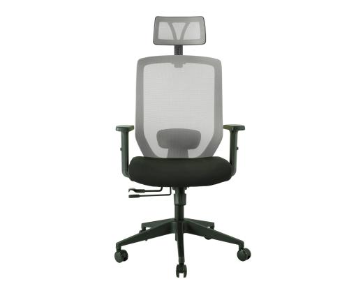 Töötool JOY 64x64xH115-125cm, must/hall