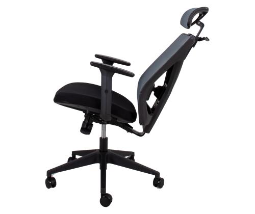 Arvutitool/kontoritool MIKE 64x65xH110-120cm, must/hall