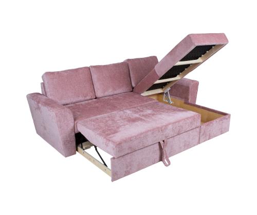 Nurgadiivanvoodi INGMAR 242x168/92xH92cm, roosa