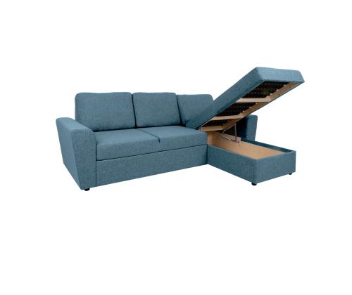 Nurgadiivanvoodi INGMAR 242x168/92xH92cm, helesinine