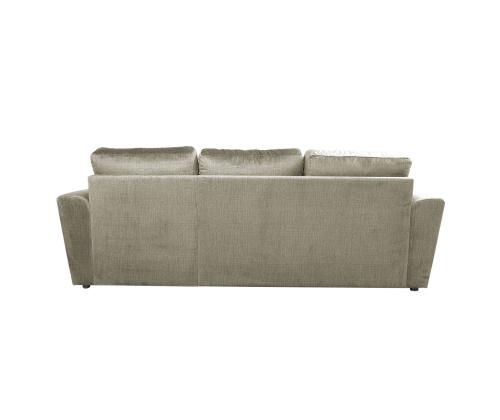 Nurgadiivanvoodi INGMAR 242x168/92xH92cm, beež samet