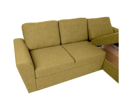 Nurgadiivanvoodi INGMAR 242x168/92xH92cm, sügiskollane