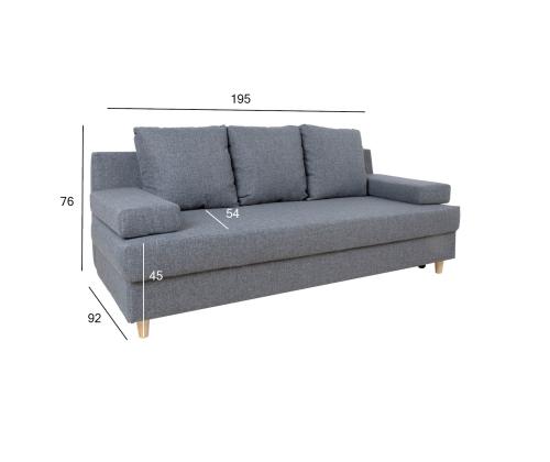 Diivanvoodi VELLA pesukastiga, hall