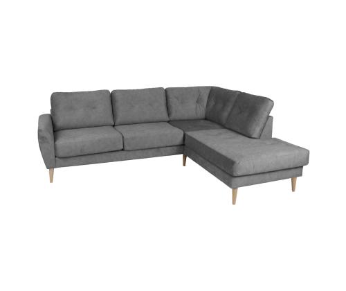 Nurgadiivan HEIVI PN 250x200/90xH90cm, hall samet