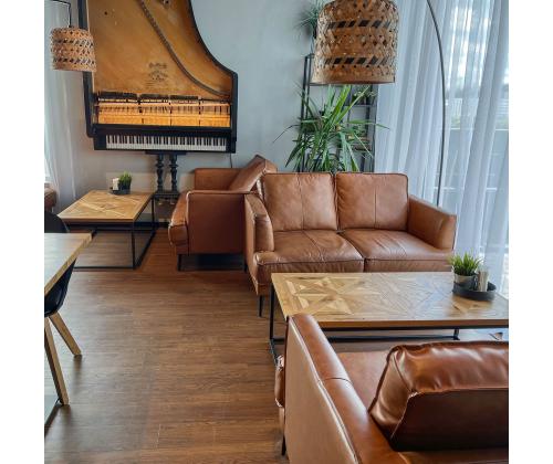 Diivan LEO 136x86xH85cm, helepruun