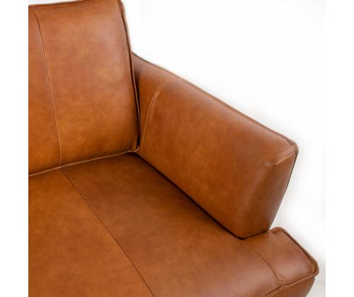 Diivan LEO 136x86xH85cm, helepruun