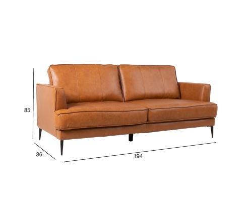 Diivan LEO 194x86xH85cm, helepruun