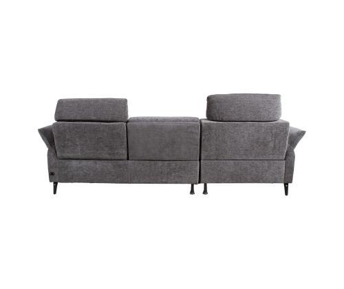 Nurgadiivan DAYTON VN, elektriline recliner 268x157/94xH100cm, tumehall