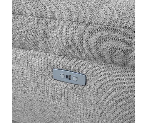 Nurgadiivan LUZERN PN elektriline recliner 264x87/160xH85cm, helehall