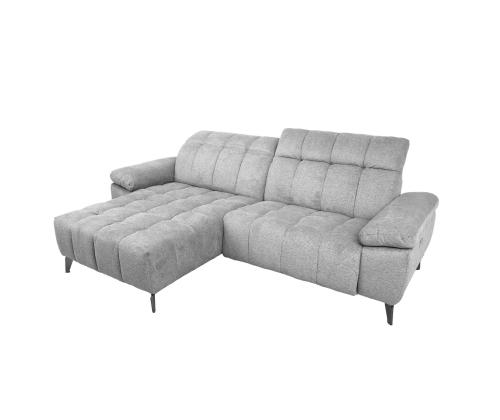 Nurgadiivan LUZERN VN elektriline recliner 264x160/87xH85cm, helehall