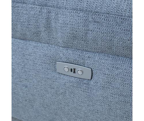 Nurgadiivan LUZERN PN elektriline recliner 264x87/160xH85cm, sinakashall