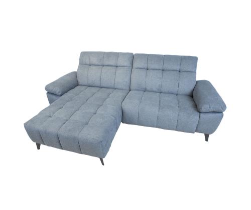 Nurgadiivan LUZERN VN elektriline recliner 264x160/87xH85cm, sinakashall