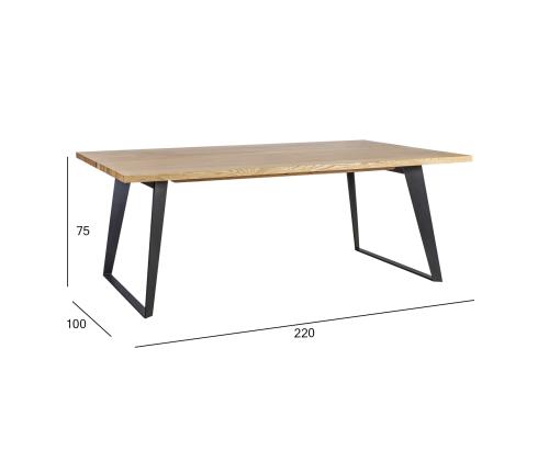 Söögilaud LISBON 220x100xH75cm, tamm