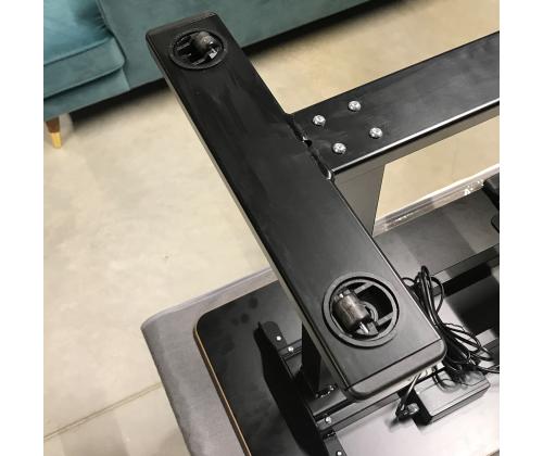 Reguleeritav laud ERGO 1-mootoriga 70x40cm, must