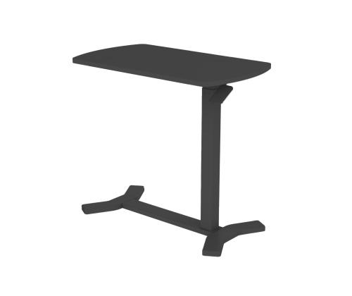 Töölaud ERGO ühe jalaga, manuaalne, must