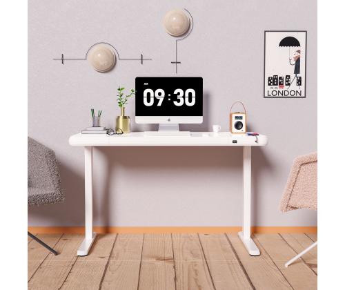 Töölaud ERGO FIT 1-mootoriga 122x62xH73,5-118cm, valge