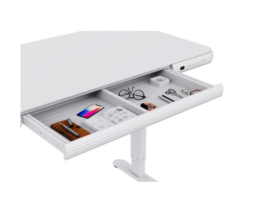 Töölaud ERGO FIT 1-mootoriga 122x62xH73,5-118cm, valge