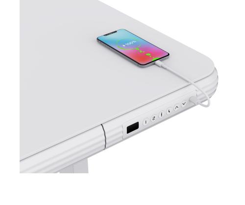 Töölaud ERGO FIT 1-mootoriga 122x62xH73,5-118cm, valge