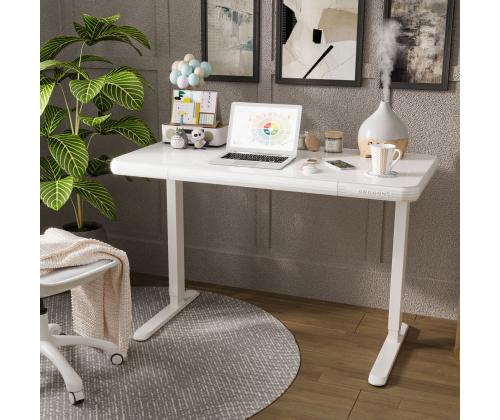 Töölaud ERGO FIT 1-mootoriga 122x62xH73,5-118cm, valge