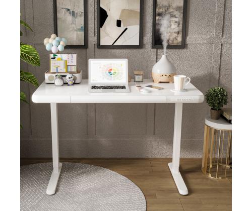 Töölaud ERGO FIT 1-mootoriga 122x62xH73,5-118cm, valge