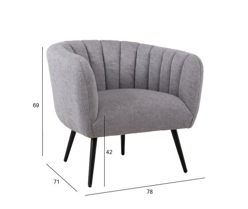 Tugitool TUCKER 78x71xH69cm, hall