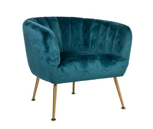 Tugitool TUCKER 78x71xH69cm mereroheline, polüesterkangas, roostevaba teras