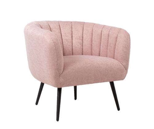 Tugitool TUCKER 78x71xH69cm roosa, polüesterkangas, metall