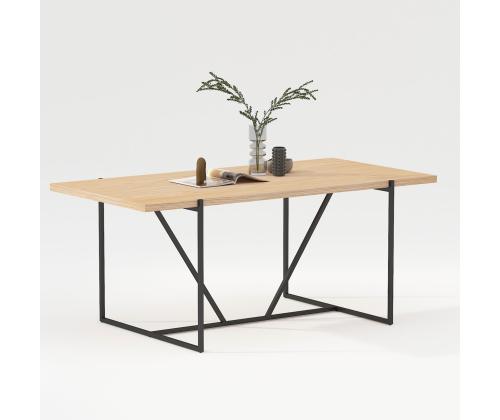 Söögilaud CINDY 160x90xH75cm, melamiin tamm