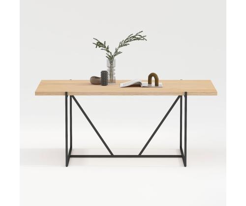 Söögilaud CINDY 160x90xH75cm, melamiin tamm