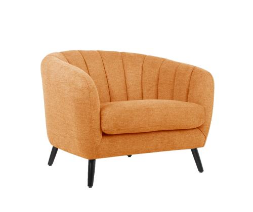 Tugitool MELODY oranþ, 100x88xH76cm, puit, vineer, polüesterkangas