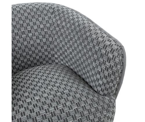 Tugitool ACCENT hall, 77x80xH74cm, polüesterkangas, puit, vineer, metall