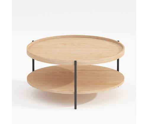 Diivanilaud CINDY D80xH40cm, melamiin tamm