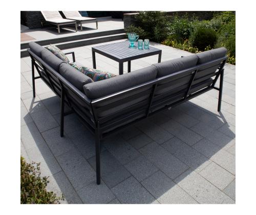 Aiamööblikomplekt ADRIAN laud ja nurgadiivan