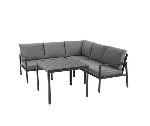 Aiamööblikomplekt ADRIAN laud ja nurgadiivan