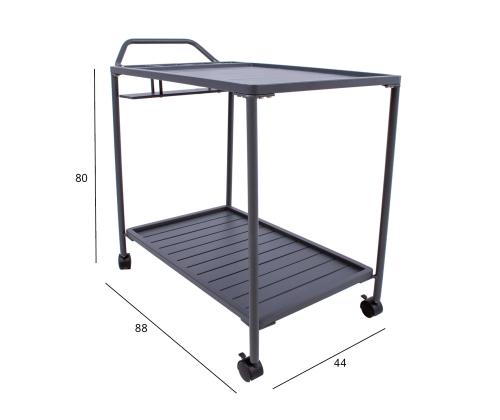 Serveerimislaud MAGIC 88x44xH80cm, tumehall