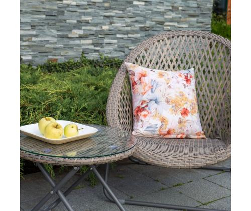 Aiamööblikomplekt TURKU 2 tooli ja abilaud