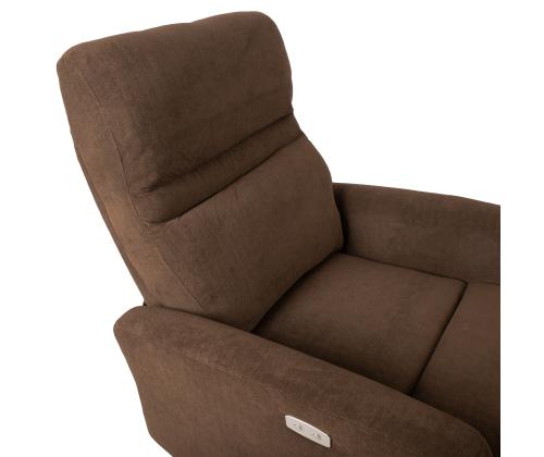 Tugitool recliner SAHARA pruun, 79x90xH102cm, vineer, metall