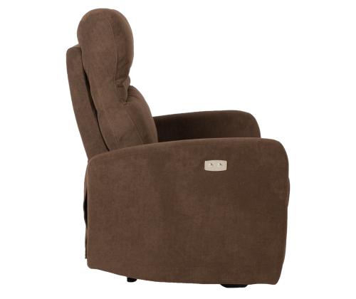 Tugitool recliner SAHARA pruun, 79x90xH102cm, vineer, metall